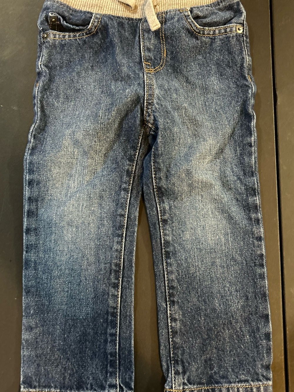 Place Boys' Dark Blue Straight-Leg Jeans